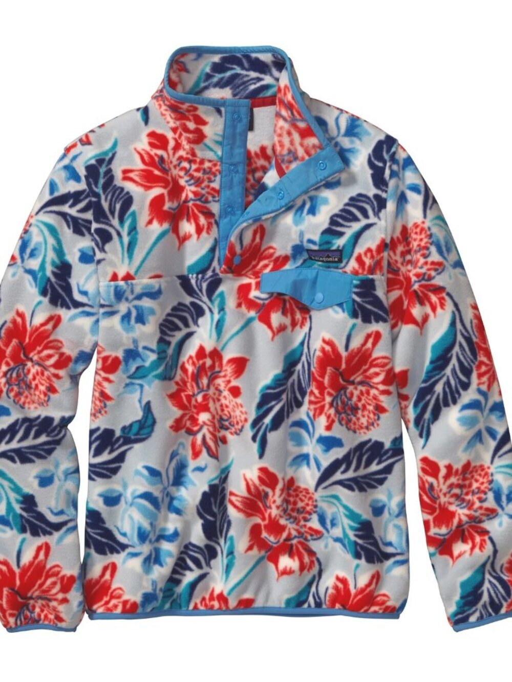 RARE Patagonia Lightweight Synchilla Snap-T Pullover small women's Manoa Floral